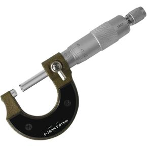 Ball Head Outer Diameter Micrometer Curved Wall Thickness Single Spherical Surface Double Thin Rod 1mm Blade 0.4mm Narrow Groove(0-25mm 2mm) in Saudi Arabia
