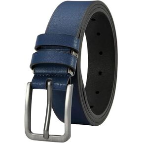 Men's Genuine Leather Automatic Buckle Belt Pin Buckle Strap Casual Jeans Work Pants Business Wear in Kuwait