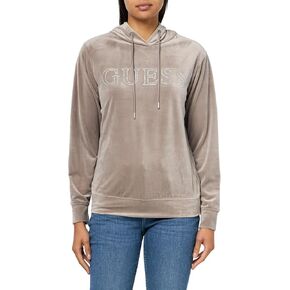 سويت شيرت بقلنسوة Eco Couture للسيدات من GUESS in Kuwait
