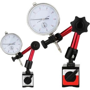 1PCS Magnetic Stand Dial Indicator Measuring Probes Dial Gauge Electric Magnetic Holder Base Micrometer Measuring Tool Hour Indicator(25.4mm and Stand B) in Saudi Arabia