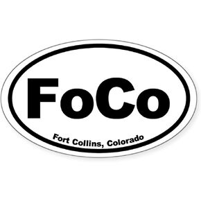 CafePress Fort Collins, Colorado Oval Car Bumper Sticker in Kuwait
