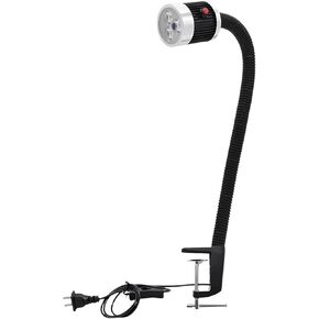 9W Led Machine Work Light, 220V Gooseneck Lamp With Metal Clamp, Waterproof Industrial For Machine Tools, 7.1 In in Kuwait