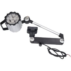 LED Machine Work Light - 12W 24V Adjustable Long Arm for CNC, Lathe & Workshop, Foldable & in Kuwait