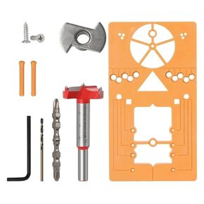 Dvj479 35 مللي متر المفصلي ثقب الحفر دليل محدد مجموعة قابل للتعديل الرقصة مثقاب الخشب فتحت باب صندقة خزانة تركيب أداة dvj479 in Kuwait