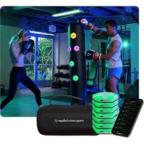 منصة تدريب رد الفعل للملاكمة والفنون القتالية. تحسين القدرة العصبية باستخدام أضواء التدريب التي تعمل على تحسين مهارات رد الفعل لديك. تطوير الأقدام السريعة، والانفجار، والسرعة الجانبية in Kuwait