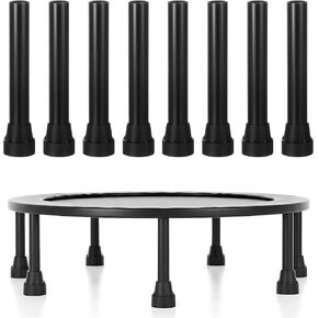 8 Pcs 7.5 x 0.8 Inches Universal Trampoline Replacement Legs with Rubber Covers Pad Stainless Steel Leg Tube Mini Trampoline Tube Accessories Bounce Part in Kuwait