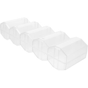 Vaguelly Transparent Poker Chip Storage Box with Compartment Design Game Cards Holder for Organizing Poker Chips Cards and Dice in Kuwait