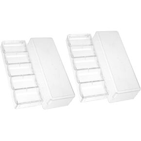 Poker Chips Organizer with Cover 100-Piece Chips Tray Storage Container for Gamers Easy Access for Tournaments and Home Use in Kuwait