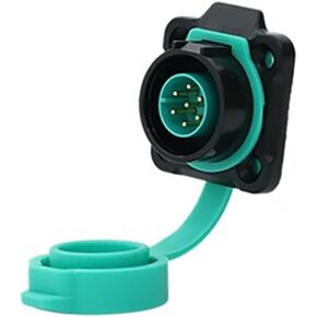 Reverse M16 waterproof aviation socket 2-3-4 core 5-7-8-9 pin power square seat quick connector connector(8 core square socket 5A250V) in Kuwait