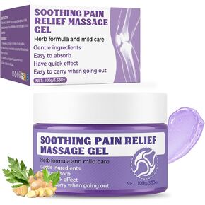 جل مهدئ لتخفيف آلام المفاصل، جل تدليك سريع الامتصاص للركبتين والظهر والكتفين والرقبة وأسفل الظهر واليدين، مكونات طبيعية مع الكركم وزيت الإيمو وتخفيف آلام المفاصل (كبير جدًا، 3.5 أونصة سائلة) in Kuwait