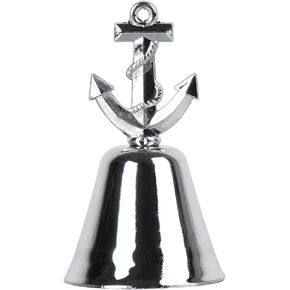 12 قطعة من حامل بطاقات المكان البحري - شكل جرس مرساة السفينة الفضية، حامل صور بطاقة اسم رقم الطاولة المعدنية لحفلات الزفاف على الشاطئ، والحفلات الساحلية، والأحداث ذات الطابع البحري in Kuwait