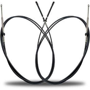 2Pcs 12FT Throttle Shift Remote Control Cable Compatible with Johnson Evinrude Controls, Outboard Engine Control Cable Replace for 0173112 in Kuwait