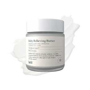 زبدة اكزيما الطفل الولادة | خالي من الستيرويد | زبدة بذور الكاكاو الطبيعية مع دقيق الشوفان الغروي | حكة وتهيج الجلد | تركيبة غير دهنية لتهدئة الطفح الجلدي والجفاف | البشرة الحساسة | 4 أوقية 113 مل in Kuwait