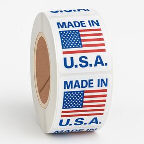 1000 قطعة من ملصقات ما قبل الطباعة المصنوعة في الولايات المتحدة الأمريكية مع ملصقات لاصقة دائمة مقاس 1 × 1 بوصة - Mysuevin in Kuwait