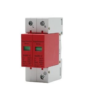 جهاز صواعق 1 قطعة AC SPD 2P 1P + N 20KA ~ 40K AC385V منزل البرق عرام حامي حماية جهاز صواعق الجهد المنخفض in Kuwait