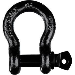 Mode 5/8 Shackle (1 Pack) D-Ring Heavy Duty Anchor Shackles - Forged Carbon Steel Tow Shackles, 7165 Lbs Working Load Limit Bow Shackle for Towing & Rigging Applications in Kuwait