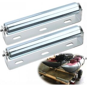 1.5'' Diameter Conveyor Rollers with Stands, 10'' Galvanized Steel Long Roller for Kayak Trailer, Conveyor Rollers Heavy Duty and Woodworking Goods Supportheavy Steel Roller and Bracket Set in Kuwait