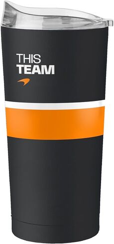 شعار العلامات التجارية McLaren Formula 1 Team Constructors' Champions 20 oz مسحوق معطف بهلوان - يناسب معظم حاملي الأكواب - بهلوان Formula 1 مرخص رسميًا - يحافظ على المشروبات باردة أو ساخنة لساعات in Saudi Arabia
