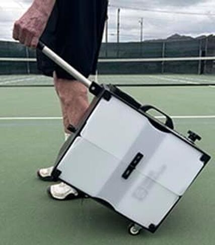 Tennis Tutor Prolite Ball Machine. Speed 70 MPH. Built-in Random Oscillator. Tows Like Luggage. Made in USA by #1 Tennis Machine Company. in Kuwait
