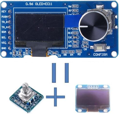 0.96/1.3inch Oleds Display Module with EC11 Rotarys Encoders I2C Interfaces LCD Screen Oleds Encoders Combination in Kuwait