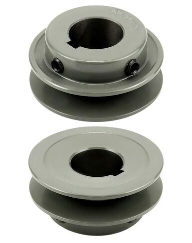 QWORK Double Groove Web Sheaves, 2.5"OD 1" Bore V-Belt Sheave for V-Belt, 2AK251 in Saudi Arabia