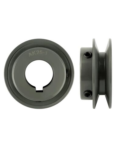 QWORK Double Groove Web Sheaves, 2.5"OD 1" Bore V-Belt Sheave for V-Belt, 2AK251 in Saudi Arabia