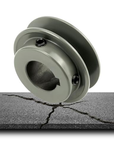 QWORK Double Groove Web Sheaves, 2.5"OD 1" Bore V-Belt Sheave for V-Belt, 2AK251 in Saudi Arabia
