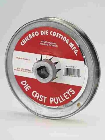 6" x 3/4" Bore, with Keyway, A-Groove, Chicago Die Cast Pulley. 100% Made in The USA! in Saudi Arabia
