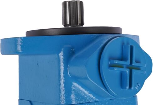 Hydraulic Vane Pump Replacement for Vickers V10F, 4 GPM 1250 PSI Pressure Compensated, 11 Tooth Spline Shaft Clockwise Rotation, SAE A 2 Bolt Flange Mount 1" NPT Inlet for Log Splitter Forklift in Saudi Arabia