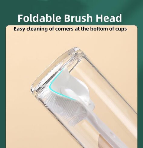 5 in 1 Detachable Multi-Functional Cup Bottle Cleaning Brush Set, Portable Long Handle Bottle Cleaner for Washing Narrow Neck Cup, Spout/Lid Cleaner Brushes in Kuwait