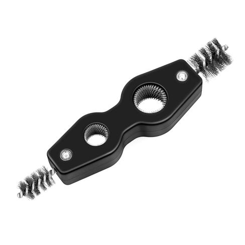 1 Pcs Black Stainless Steel 4 in 1 Copper Tubing Brush Copper Pipe Cleaner Car Battery Cleaning Brush 1/2 in and 3/4 in Cleaning Inside and Outside Thread for Soldering, Plumbing Installation in Kuwait