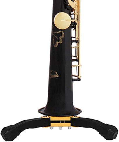 Folding Saxophone Holder Stand with Tripod Base for Wind Instruments, Portable Clarinet and Flute Support, Beginner Replacement Clarinet Accessories in Kuwait