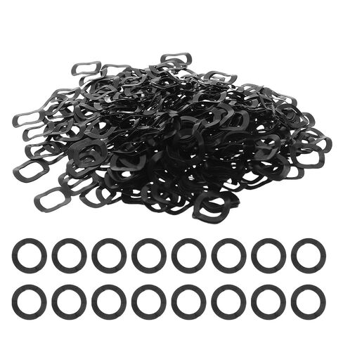 Veemoon 1000pcs 6mm Id X 9mm Od أسود المنغنيز معدن متموج غسالات الربيع للبراغي البراغي محامل المحرك التوصيلات الكهربائية جوانات الضغط in Saudi Arabia