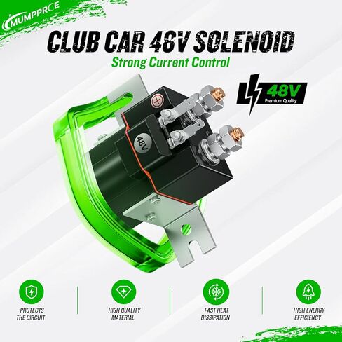 ملف لولبي للسيارة بمقاوم 48 فولت، ملف لولبي لعربة الجولف ذو 4 محطات لسيارة Club Car DS 1995-Up & Precedent 2004-2008 كهربائي، يستبدل OEM 101908701، 102774701، 1014947، SW80-2028P in Kuwait