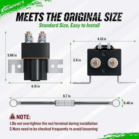 ملف لولبي للسيارة بمقاوم 48 فولت، ملف لولبي لعربة الجولف ذو 4 محطات لسيارة Club Car DS 1995-Up & Precedent 2004-2008 كهربائي، يستبدل OEM 101908701، 102774701، 1014947، SW80-2028P in Kuwait