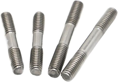 Double End Threaded Screw Rod 1-5pcs GB901 M3 M4 M5 M6 M8 M10 Rod Double Thread 304 Stainless Steel Screws Stud Screw Rod Stud Bolts(35mm,M3 5pcs) in Saudi Arabia