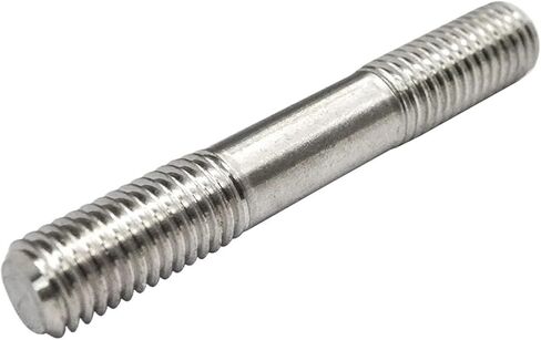 Double End Threaded Screw Rod 10pcs/lot Stainless Steel Double end Thread Rod Dual Head Threaded bar Stud Bolt M2 M2.5 M3 M4 M5 M6(40mm,M4) in Saudi Arabia