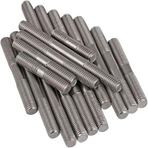 Double End Threaded Screw Rod M10-1.5 40mm - 150mm Double End Thread 316 Stainless Steel Tight Adjustable Push Rod Stud Screws Bolts(M10x90mm-3pcs) in Saudi Arabia