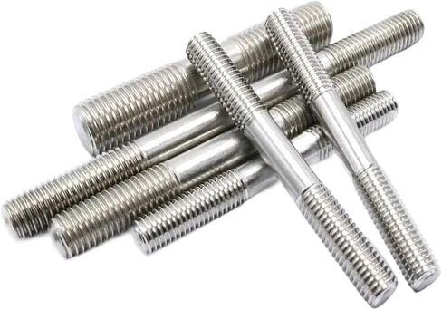 Double End Threaded Screw Rod 5pcs Threaded Bolts Double End Rods M6 GB901 304 Stainless Steel Double Head Screw Threaded Stud 100-150mm(120mm) in Saudi Arabia