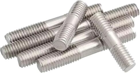 Double End Threaded Screw Rod 10pcs Threaded Bolts Double End Rods M6 M8 GB901 304 Stainless Steel Double Head Screw Threaded Stud 30-90mm 60mm 50mm(35mm,M8) in Saudi Arabia
