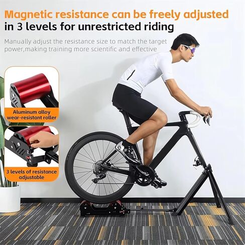 Bike Trainer,Magnetic Resistance Bicycle Training Stand,with 3 Resistance Levels, Fits 16-29in Wheels in Saudi Arabia