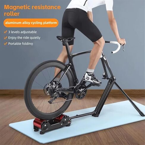 Bike Trainer,Magnetic Resistance Bicycle Training Stand,with 3 Resistance Levels, Fits 16-29in Wheels in Saudi Arabia