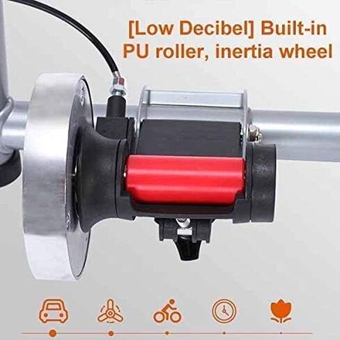 Bicycle Turbo Trainer,Exercise Bicycle Trainer Stand Stationary Indoor Magnetic Resistance 6 Levels Adjustable Fold Storage Travel Home Sport Fitness Red in Kuwait