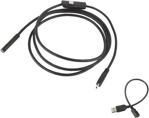 Borescope Inspection Camera 1.3MP Waterproof Snake Camera with 6 LED Lights, 7mm Lens, USB Connectivity for Phones & PC by beertoy in Saudi Arabia