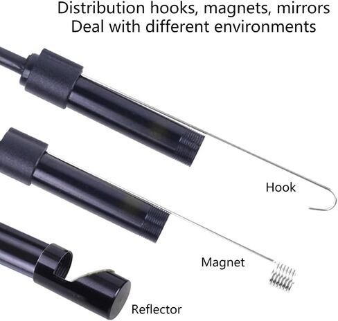Borescope Inspection Camera 1.3MP Waterproof Snake Camera with 6 LED Lights, 7mm Lens, USB Connectivity for Phones & PC by beertoy in Saudi Arabia