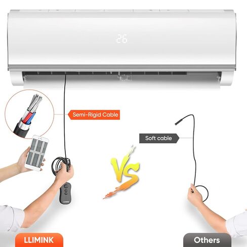 Wireless Endoscope, LIMINK 50Ft Snake Camera, Inspection Camera with Ip67 Waterproof, WiFi borescopes 2.0 MP HD Drain Camera for Android and iOS Smartphone, iPhone, iPad, Samsung -Black(50FT) in Kuwait