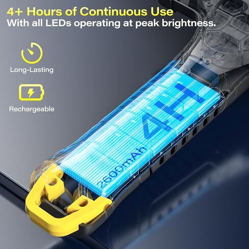 كاميرا منظار محمولة مع ضوء - كابل شبه صلب بطول 16.5 قدم وشاشة IPS مقاس 4.3 بوصة وكاميرا ثعبان مع 8 مصابيح LED، ومنظار IP67 مقاوم للماء لإصلاح السيارات وفحص السباكة والتدفئة والتهوية وتكييف الهواء (HVAC) in Kuwait