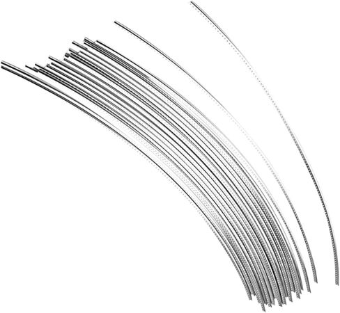VANZACK 25pcs 2.4MM Metal Guitar Fret Wire Set Sturdy Fret Wires for Electric and Acoustic Guitars for Fingerboard Repair and GG15 in Saudi Arabia