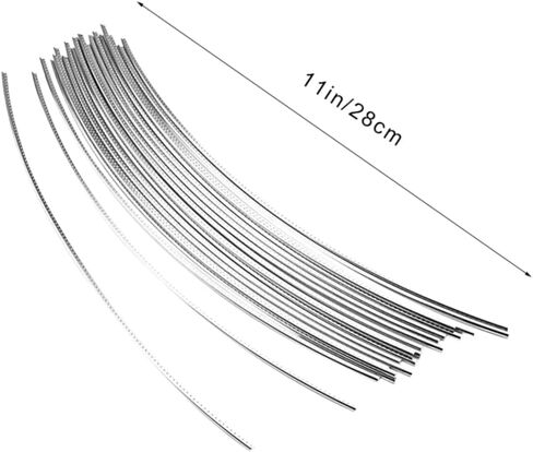 VANZACK 25pcs 2.4MM Metal Guitar Fret Wire Set Sturdy Fret Wires for Electric and Acoustic Guitars for Fingerboard Repair and GG15 in Saudi Arabia