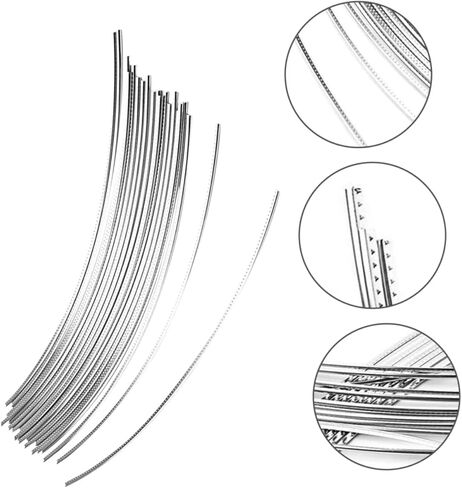VANZACK 25pcs 2.4MM Metal Guitar Fret Wire Set Sturdy Fret Wires for Electric and Acoustic Guitars for Fingerboard Repair and GG15 in Saudi Arabia
